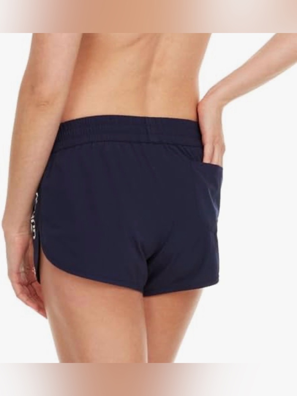 Hurley Navy Blue Athletic Running Shorts with White Logo size M - Picture 4 of 7